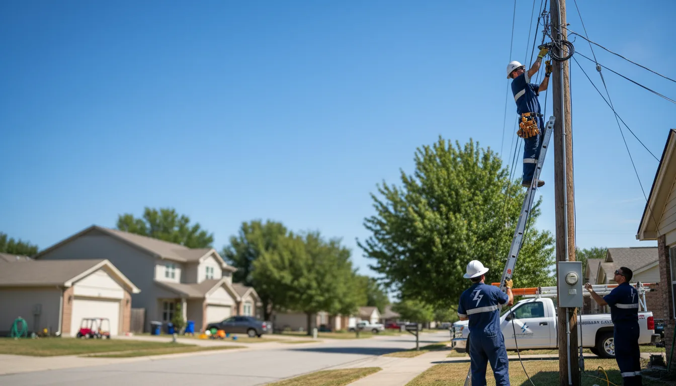 Residential electrician providing installation services in Duenweg, MO